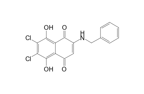 2-Benzylamino-6,7-dichloronaphthazarin