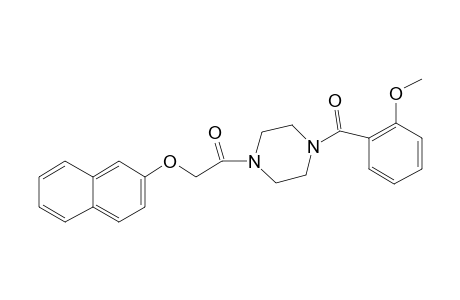 Piperazine, 1-(2-methoxybenzoyl)-4-(2-naphthyloxyacetyl)-