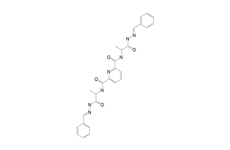 N(2),N(6)-BIS-[1-(2-BENZYLIDENEHYDRAZINYL)-1-OXOPROPAN-2-YL]-PYRIDINE-2,6-DICARBOXAMIDE