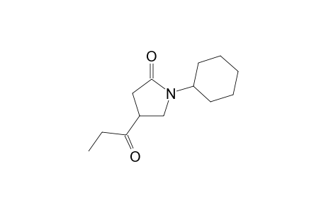 1-Cyclohexyl-4-propionylpyrrolidin-2-one