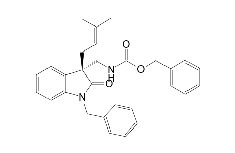 (S)-1-Benzyl-3-(3-methylbut-2-enyl)-3-(benzyloxycarbonylaminomethyl)-2-oxindole