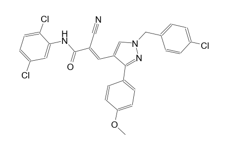 (2E)-3-[1-(4-chlorobenzyl)-3-(4-methoxyphenyl)-1H-pyrazol-4-yl]-2-cyano-N-(2,5-dichlorophenyl)-2-propenamide