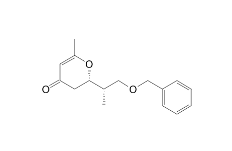 (2S*,1S*)-2-(2'-(Benzyloxy)-1'-methylethyl)-6-methyl-2,3-dihydro-4H-pyran-4-one