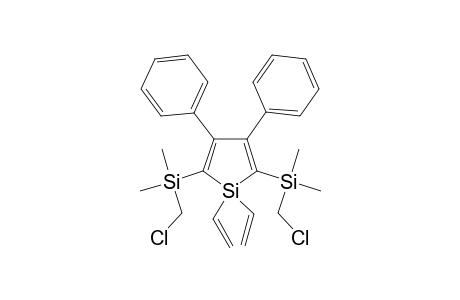 3,4-Diphenyl-2,5-(dimethyl(chloromethyl)silyl)-1,1-divinyl-1-silacyclopenta-2,4-diene