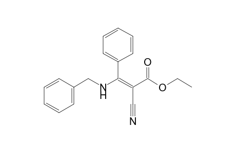 Ethyl 3-(benzylamino)-2-cyano-3-phenylpropenoate