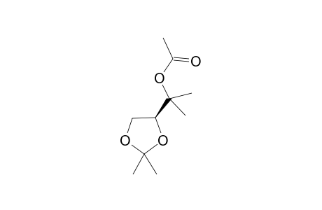 2-[(4S)-2,2-dimethyl-1,3-dioxolan-4-yl]propan-2-yl acetate