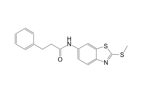 N-[2-(methylsulfanyl)-1,3-benzothiazol-6-yl]-3-phenylpropanamide
