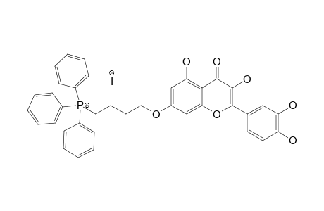 7-(4-TRIPHENYLPHOSPHONIUM-BUTOXY)-2-(3,4-DIHYDROXYPHENYL)-3,5-DIHYDROXY-4H-CHROMEN-4-ONE-IODIDE