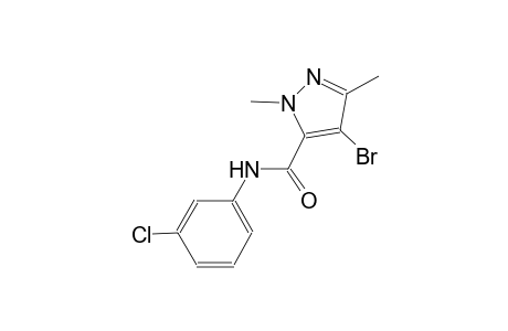 4-bromo-N-(3-chlorophenyl)-1,3-dimethyl-1H-pyrazole-5-carboxamide