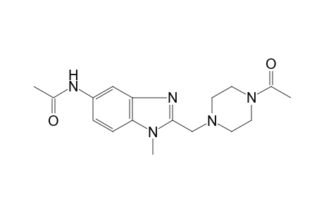 Acetamide, N-[2-(4-acetylpiperazin-1-ylmethyl)-1-methyl-1H-benzoimidazol-5-yl]-
