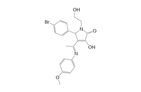5-(4-bromophenyl)-3-hydroxy-1-(2-hydroxyethyl)-4-[(1E)-N-(4-methoxyphenyl)ethanimidoyl]-1,5-dihydro-2H-pyrrol-2-one