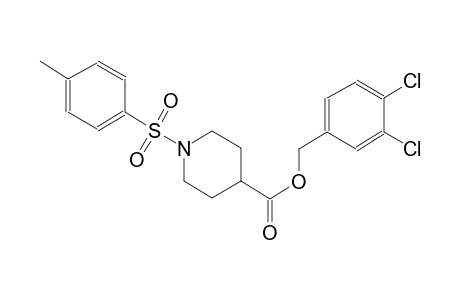 4-piperidinecarboxylic acid, 1-[(4-methylphenyl)sulfonyl]-, (3,4-dichlorophenyl)methyl ester