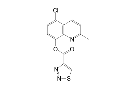 1,2,3-Thiadiazole-4-carboxylic acid, 5-chloro-2-methyl-8-quinolinyl ester