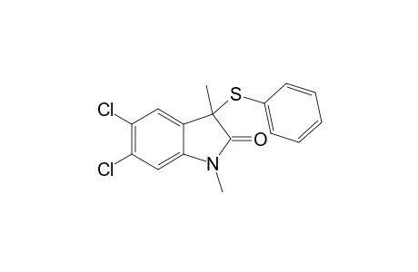 5, 6-Dichloro-1, 3-dimethyl-3-(phenylthio)indolin-2-one