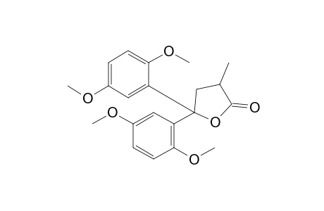 4,4-bis(2,5-dimethoxyphenyl)-4-hydroxy-2-methylbutyric acid, gamma-lactone