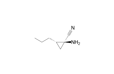 (1S,2S)-1-amino-2-propyl-1-cyclopropanecarbonitrile