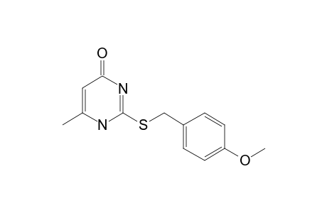 4(1H)-Pyrimidinone, 2-[[(4-methoxyphenyl)methyl]thio]-6-methyl-