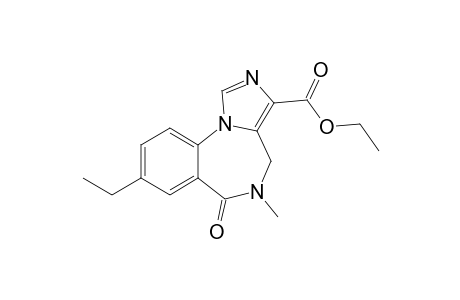 8-Ethyl-5-methyl-6-oxo-4H-imidazo[1,5-a][1,4]benzodiazepine-3-carboxylic acid ethyl ester