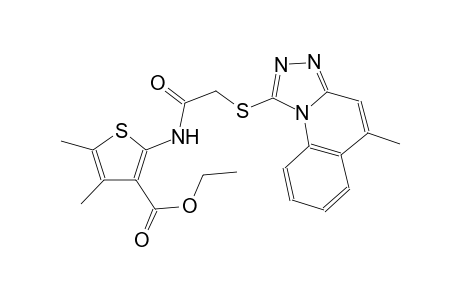 3-thiophenecarboxylic acid, 4,5-dimethyl-2-[[[(5-methyl[1,2,4]triazolo[4,3-a]quinolin-1-yl)thio]acetyl]amino]-, ethyl ester