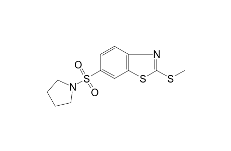 2-(methylthio)-6-(1-pyrrolidinylsulfonyl)-1,3-benzothiazole