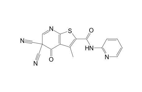 5,5-Dicyano-3-methyl-4-oxo-N-(pyridin-2-yl)-4,5-dihydrothieno[2,3-b]pyridine-2-carboxamide