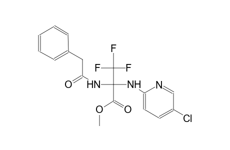 methyl 2-[(5-chloro-2-pyridinyl)amino]-3,3,3-trifluoro-2-[(phenylacetyl)amino]propanoate