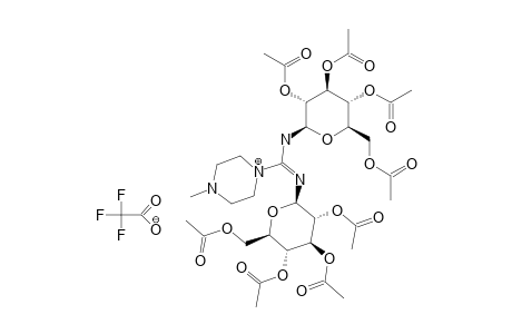 N,N'-BIS-(2,3,4,6-TETRA-O-ACETYL-BETA-D-GLUCOPYRANOSYL)-(1-METHYL-PIPERAZINE)-4-CARBOXIMIDAMIDE-TRIFLUOROACETATE