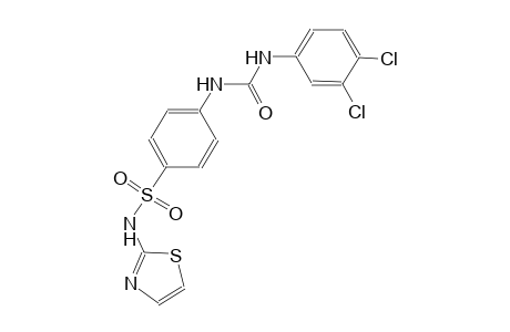 4-{[(3,4-dichloroanilino)carbonyl]amino}-N-(1,3-thiazol-2-yl)benzenesulfonamide