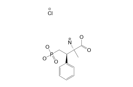 (2S,3R)-2-AMINO-2-METHYL-3-PHENYL-4-PHOSPHONOBUTANOIC-ACID-HYDROCHLORIDE