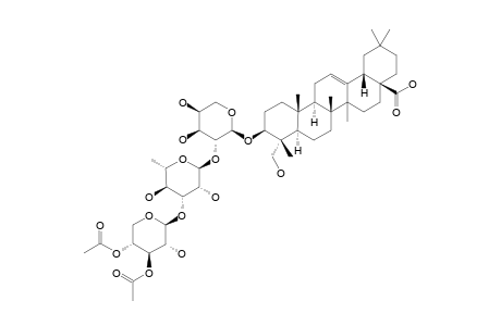 HEDERAGENIN-3-O-[3,4-O-DIACETYL-BETA-D-XYLOPYRANOSYL-(1->3)-ALPHA-L-RHAMNOPYRANOSYL-(1->2)-ALPHA-L-ARABINOPYRANOSIDE]
