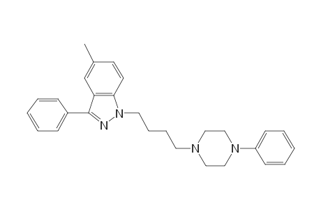 1H-Indazole, 5-methyl-3-phenyl-1-[4-(4-phenylpiperazin-1-yl)butyl]-