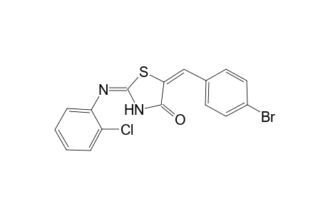 (2E,5E)-5-(4-Bromobenzylidene)-2-[(2-chlorophenyl)imino]-1,3-thiazolidin-4-one