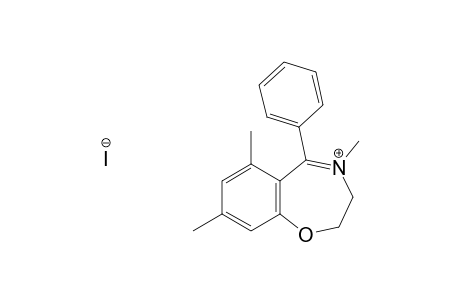 4,6,8-Trimethyl-5-phenyl-2,3-dihydro-1,4-benzoxazepinium Iodide