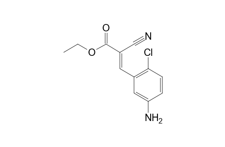 2-Propenoic acid, 3-(5-amino-2-chlorophenyl)-2-cyano-, ethyl ester