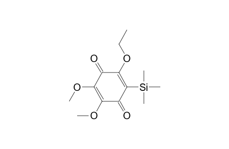 2,5-Cyclohexadiene-1,4-dione, 2-ethoxy-5,6-dimethoxy-3-(trimethylsilyl)-