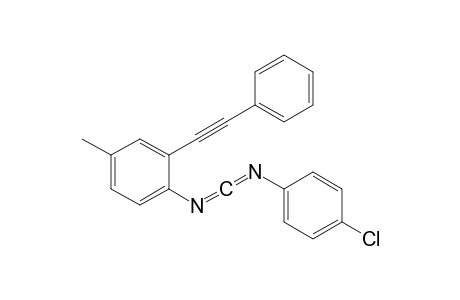 N-(p-Chlorophenyl)-N'-[2-(phenylethynyl)-4-methylphenyl]-carbodiimide