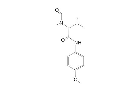N-Methyl-N-[1-(N'-(4-methoxyphenyl)carbamyl)-2-methylpropyl]formamide
