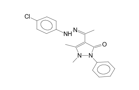 1,5-dimethyl-2-phenyl-4-[1-(4-chlorophenylhydrazono)ethyl]-4-pyrazolin-3-one