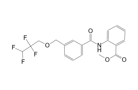 methyl 2-({3-[(2,2,3,3-tetrafluoropropoxy)methyl]benzoyl}amino)benzoate