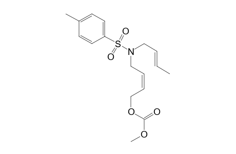 (Z)-N-(But-2-en-1-yl)-N-{4-[(methoxycarbonyl)oxy]but-2-enyl}-p-toluenesulfonamide