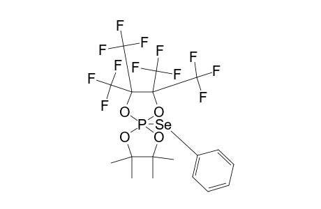 2,2,3,3-TETRAMETHYL-5-PHENYLSELENO-7,7,8,8-TETRAKISTRIFLUORMETHYL-1,4,6,9-TETRAOXA-5-PHOSPHASPIRO-[4.4]-NONANE