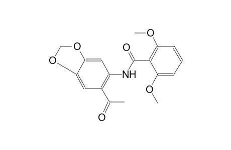 benzamide, N-(6-acetyl-1,3-benzodioxol-5-yl)-2,6-dimethoxy-
