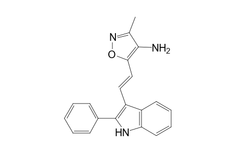 5-{2-[2-phenyl-indol-3-yl]-ethenyl}(3-methyl-4-amino)isoxazole