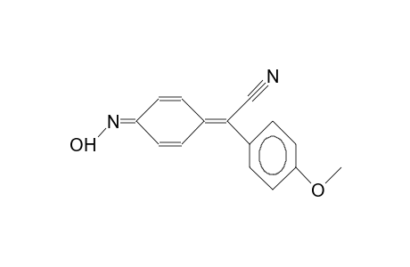 A-(4-Methoxy-phenyl)-4-oxo-2,5-cyclohexadienylidene-acetonitrile anti-oxime