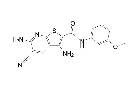 3,6-diamino-5-cyano-N-(3-methoxyphenyl)thieno[2,3-b]pyridine-2-carboxamide