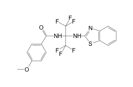 Benzamide, N-[1-(1,3-benzothiazol-2-ylamino)-2,2,2-trifluoro-1-(trifluoromethyl)ethyl]-4-methoxy-