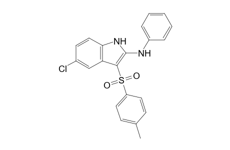 2-Anilino-5-chloro-3-(4-methylphenylsulfonyl)indole