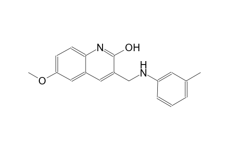 6-methoxy-3-(3-toluidinomethyl)-2-quinolinol