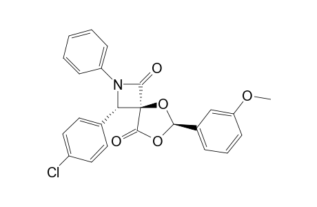 (4-r,3-t,6-t)-2-Aza-5,7-dioxa-3-(4'-chlorophenyl)-6-(m-methoxyphenyl)-2-phenyl-spiro[3.4]octane-1,8-dione