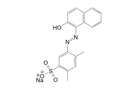 5-[(E)-(2-hydroxy-1-naphthyl)diazenyl]-2,4-dimethylbenzenesulfonic acid, sodium salt